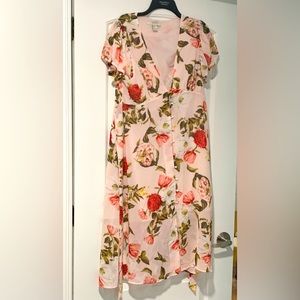 Forever21 Contemporary Pink Floral Dress size XL